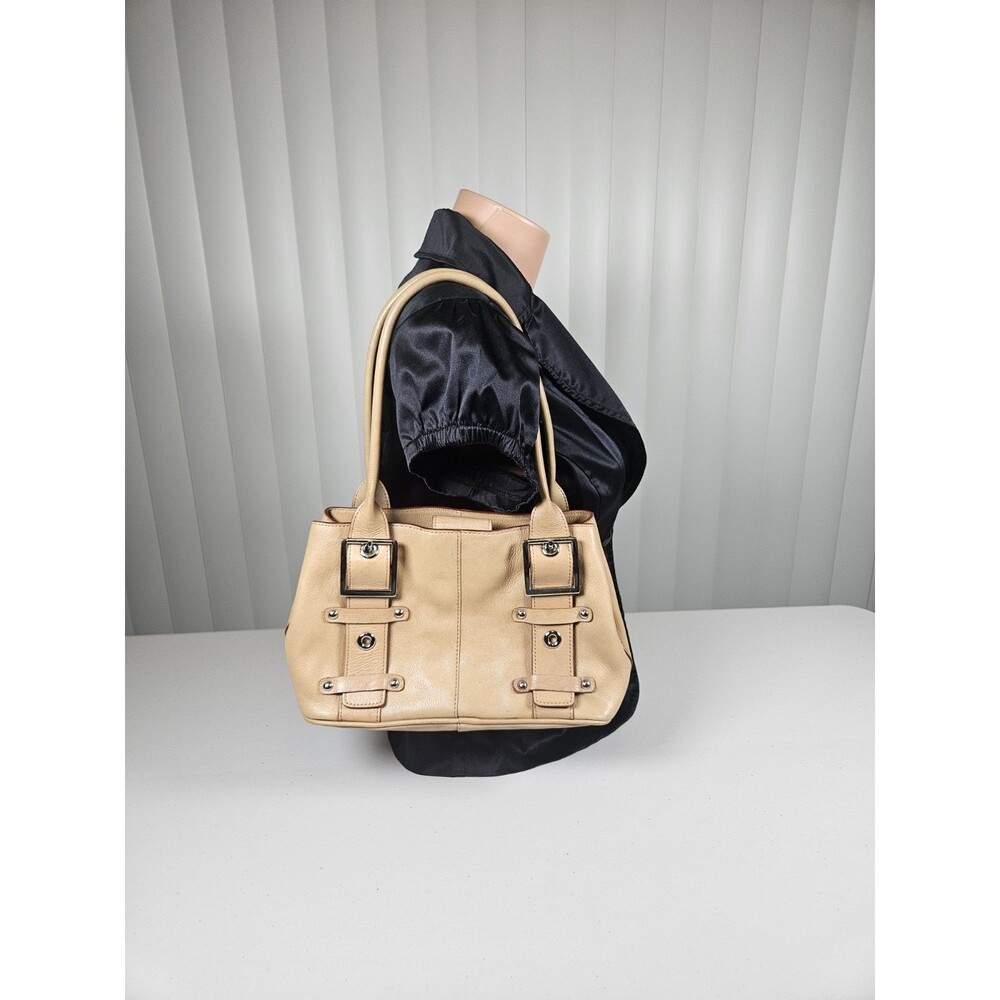 Vintage 2004 Y2K Wilsons Leather Shoulder Bag Buckle Camel Tan Boho Indie Grunge